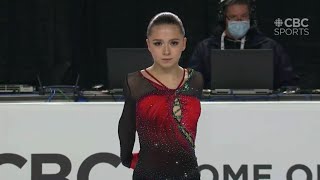 Kamila Valieva  FS  Skate Canada 2021  CBC Commentary [upl. by Schreib]