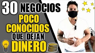 30 NEGOCIOS POCO COMUNES QUE DEJAN DINERO [upl. by Nagey60]