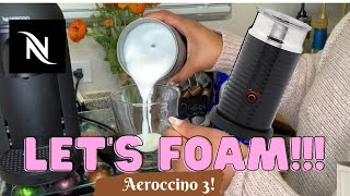 How To Foam Milk With Aeroccino 3 Make Coffee With Foam Tips amp Tricks  Easy Foamed Latte Recipe [upl. by Yanaton745]