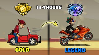 GOLD To LEGEND in 4 Hours Hill climb racing 2 [upl. by Eveline459]