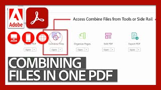 Combining Files into a Single PDF  Acrobat DC for Educators [upl. by Amo]