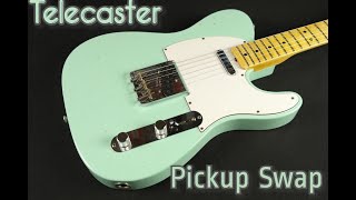 Fender Telecaster Pickup replacement with Tex Mex Pickups  Rybal Custom Guitars [upl. by Lenej]