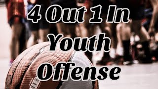 4 Out 1 In Pass amp Cut Youth Basketball Offense [upl. by Urania]