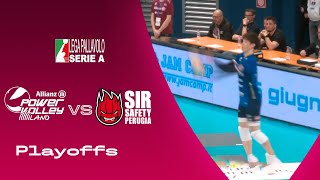 Milano vs Perugia  Highlights  SuperLega  Playoffs [upl. by Nylasoj]