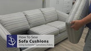 How To Sew Sofa Cushions [upl. by Elleiad744]