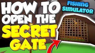 HOW TO OPEN THE SECRET GATE ON MONSTERS BOROUGH ISLAND IN FISHING SIMULATOR Roblox [upl. by Mcculloch]