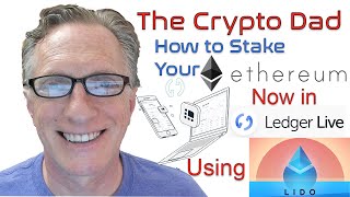 How to Stake Your Ethereum in Ledger Live Using the Lido App [upl. by Aidiruy]