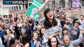 Irish Abortion Referendum Over 66 vote for change to abortion law [upl. by Anelak]