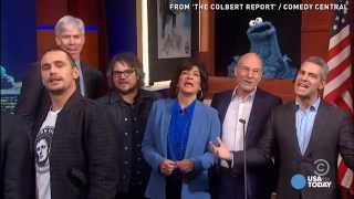 The Colbert Report boasts epic celebrity sendoff [upl. by Isteb]