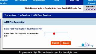 Online ATM PIN Generation Video Created in August 2017 [upl. by Westmoreland]