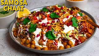 How To Make Quick And Easy Samosa Chaat RecipeSamosa Chana ChaatPakistani Street Food Samosa Chaat [upl. by Schram68]