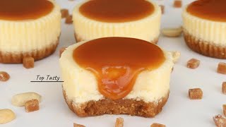 MINI CARAMEL CHEESECAKE RECIPE  So Simple Way To Make The Perfect Cheesecake  Top Tasty Recipes [upl. by Bertram]