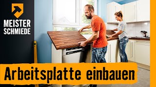 Arbeitsplatte einbauen  HORNBACH Meisterschmiede [upl. by Leveridge]