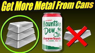 Get the Most Aluminum From Melting Cans [upl. by Ellecrag754]