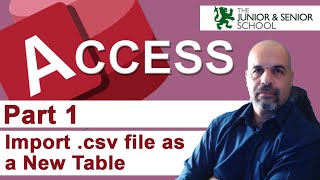 Part 1 Import a CSV as a table in Access IGCSE ICT 0417 [upl. by Dnalrah]