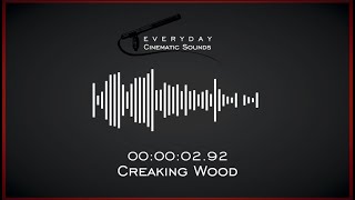 Creaking Wood  HQ Sound Effects [upl. by Enilarac]