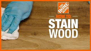 How to Stain Wood  The Home Depot [upl. by Lewej]