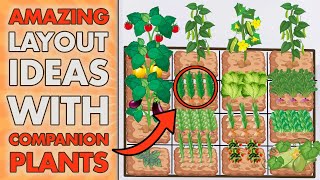 5 SQUARE FOOT GARDENING Layout Ideas With COMPANION PLANTS Beginners  Get Inspired [upl. by Erskine988]