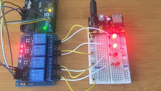 HOW TO INTERFACE 5V 4 CHANNEL RELAY MODULE WITH ARDUINO [upl. by Darcey]