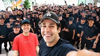 Surprising David Dobrik With 100 David Dobriks [upl. by Jacquenette878]