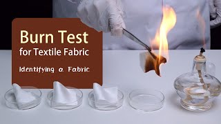 Burn Test for Fabric Identification [upl. by Kelton]