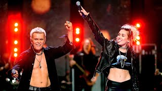 Billy Idol Miley Cyrus  Rebel Yell Live [upl. by Yelime]