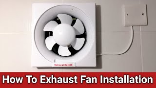 How To Bathroom Exhaust Fan Installation  How to Exhaust Fan Installation  Fan Unboxing [upl. by Ailam196]