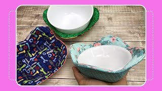 How to Sew a Bowl Cozy with Crafty Gemini [upl. by Othello]