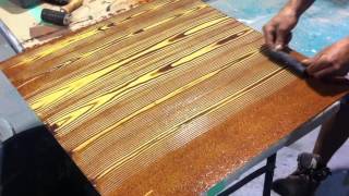 Faux Oak Wood Grain Creative Painting Techniques [upl. by Atal]