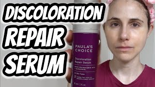 Paulas Choice Discoloration Repair Serum Dr Dray [upl. by Ynatsyd]