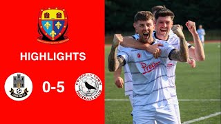 Caerleon 05 Cwmbrân Town  Gwent FA Senior cup  Quarter final highlights [upl. by Inesita478]