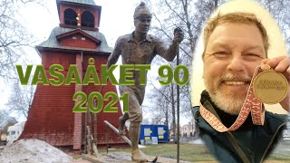 Vasaåket 2021 vasaloppet 90km första gången för en hyfsat oförberedd man [upl. by Queenie601]