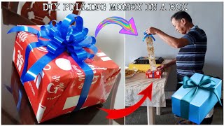 DIY MONEY BOX  PULLING MONEY IN A BOX  GIFT IDEAS [upl. by Avner]