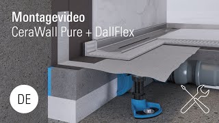 Montage Duschrinne CeraWallPure  DallFlex [upl. by Avid]