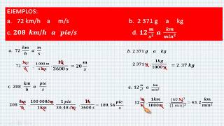 CONVERSIONES DE UNIDADES DEL SISTEMA INTERNACIONAL  EJERCICIOS [upl. by Sulohcin]