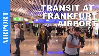 TRANSIT WALK AT FRANKFURT Airport FRA Terminal 1  Connection Flight Transfer Arriving amp Departing [upl. by Elstan]