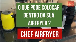 RECIPIENTES para AIRFRYER  O QUE PODE USAR NA AIRFRYER  ACESSORIÓS PARA AIRFRYER [upl. by Anaujd]