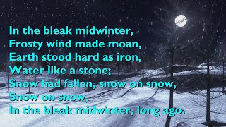 In the Bleak Midwinter Tune Cranham  4vv with lyrics for congregations [upl. by Neelie]