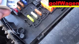 Little about relay 458 quotstart relayquot VW Golf 5 16 petrol emergency car alarm immobiliser [upl. by Noby996]