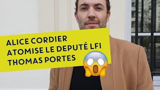 🔥ALICE CORDIER INTERPELLE LE DÉPUTÉ LFI THOMAS PORTES 🔥 [upl. by Solberg]