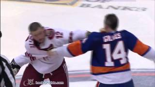 Paul Bissonnette vs Trevor Gillies Dec 18 2010 [upl. by Teplica]