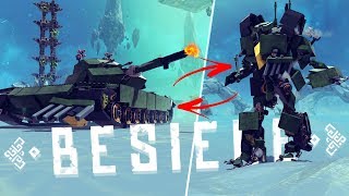 Besiege Best Creations  Transforming Tanks Largest Map In Besiege amp More  Besiege Gameplay [upl. by Radbourne]