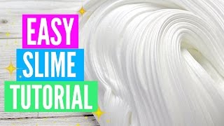 Easy How To Make Slime Tutorial For Beginners [upl. by Ruhtua689]