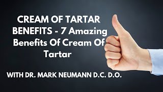 CREAM OF TARTAR BENEFITS  7 Amazing Benefits Of Cream Of Tartar [upl. by Enehs824]