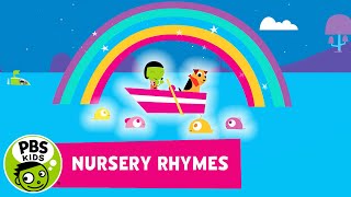 🛶 Row Row Row Your Boat  Nursery Rhymes  PBS KIDS [upl. by Millian460]