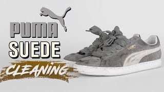 How to Clean Suede Pumas Tutorial [upl. by Mccreary]