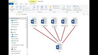 How to Merge MS Word Files Into One Document Easy [upl. by Fatma]