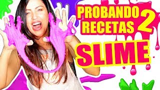 PROBANDO RECETAS RARAS DE SLIME FUNCIONAN SandraCiresArt DIY [upl. by Atkinson]