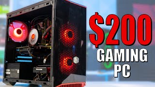 200 Gaming PC Build 2020  Intel i5 3470  RX 560 w Benchmarks [upl. by Monie]